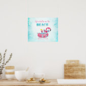 Süße Maus Stylischer Strand Poster (Küche)