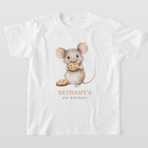 Süße Maus und Kekse 5. Geburtstagsfeier T-Shirt