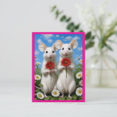 süsse Mäuse Postkarte (Stehend Vorderseite)