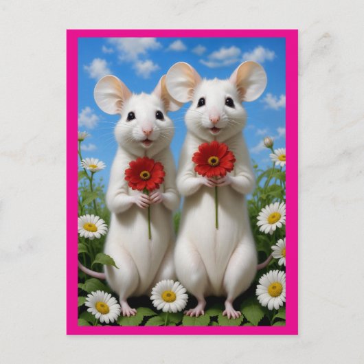 süsse Mäuse Postkarte (Vorderseite)