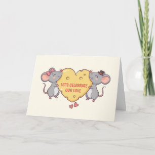 Süße Mäuse Valentinstag Karte