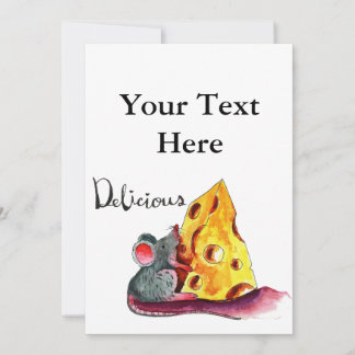 Süße Mauseinladungskarte  Einladung