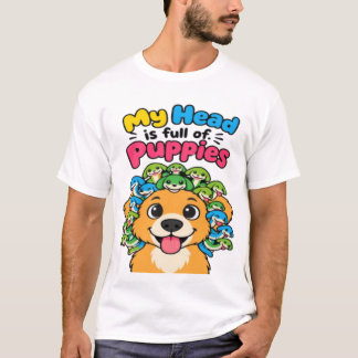 Süße Medusa-Welpen-Mythologische-Hunde Lustige Spo T-Shirt