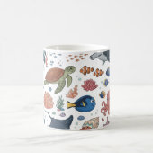 Süße Meeresbewohner Kaffeetasse (Mittel)