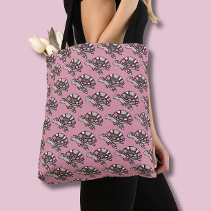 Süße Meeresschildkröte rosa Tasche