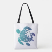 Süße Meeresschildkröten Tasche (Rückseite)