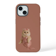 Süße Meerjungfrau-Katze in Rosa