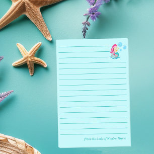 Süße Meerjungfrau Mädchen benutzerdefinierte Türki Post-it Klebezettel