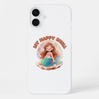 Süße Meerjungfrau Mein Glückliches Gehäuse Zitat P iPhone 16 Plus Hülle