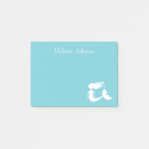 Süße Meerjungfrau Türkis personalisierte Post-it®  Post-it Klebezettel