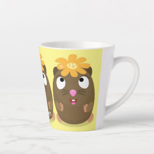 Süße Meerschweinchen-glückliche-Cartoon-Illustrati Milchtasse