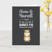 Süße Meerschweinchen Karten Haustiere Glücklich Lu (Gelbe Blume)