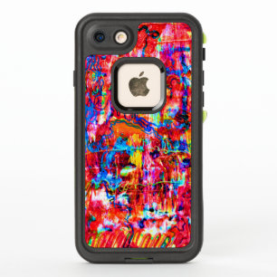 Süße mehrfarbige abstrakte Wellenmalerei