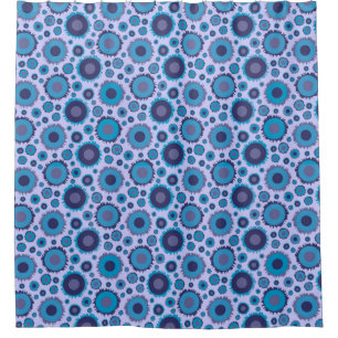 Süße mehrfarbige blaue Sonnenmuster Duschvorhang