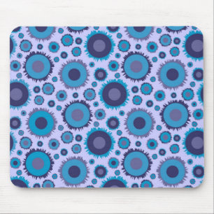 Süße mehrfarbige blaue Sonnenmusterfliese Mousepad