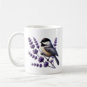 Süße Meisen-Vogelfreunde fügen Monogramm hinzu  Kaffeetasse