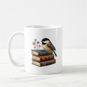 Süße Meisen-Vogelfreunde fügen Monogramm hinzu Kaffeetasse