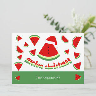 Süße Melonen Frohe Weihnachten Illustration
