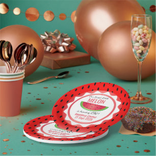 Süße Melonen Geburtstag Pappteller