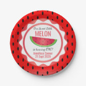 Süße Melonen Geburtstag Pappteller (Vorderseite)