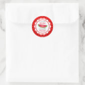 Süße Melonen-Geburtstag Runder Aufkleber (Tasche)