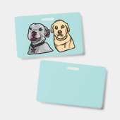 Süße Meme-Hunde Ausweis (Vorder- & Rückseite)