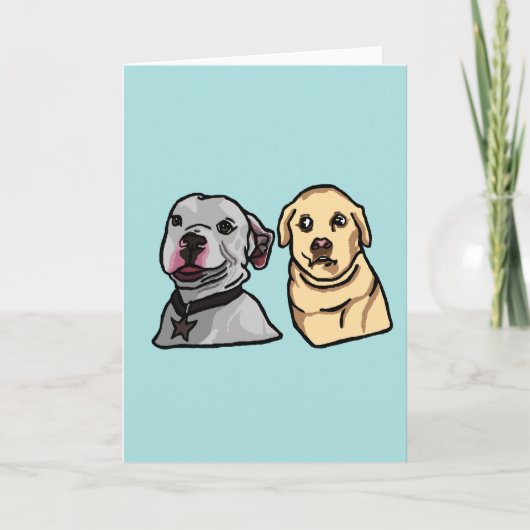 Süße Meme-Hunde Karte (Vorderseite)