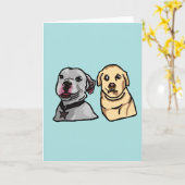 Süße Meme-Hunde Karte (Gelbe Blume)