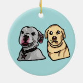 Süße Meme-Hunde Keramik Ornament (Hinten)