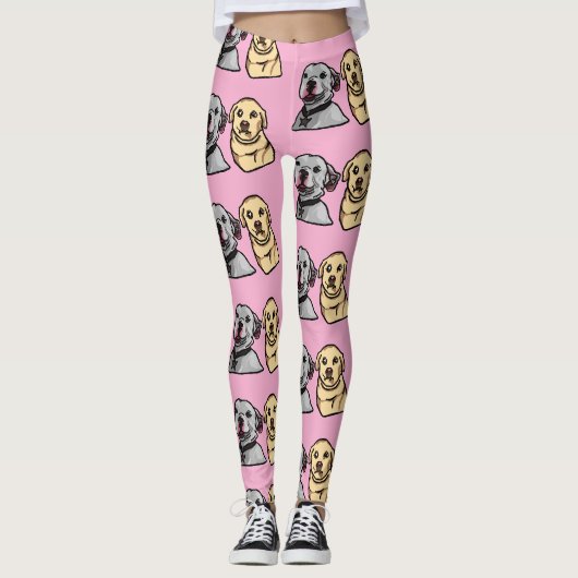 Süße Meme-Hunde Leggings (Vorderseite)