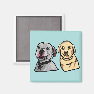 Süße Meme-Hunde Magnet