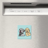 Süße Meme-Hunde Magnet (In Situ (Geschirrspüler))