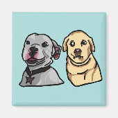 Süße Meme-Hunde Magnet (Vorne)