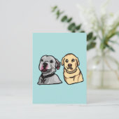 Süße Meme-Hunde Postkarte (Stehend Vorderseite)