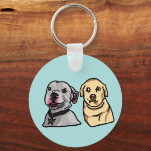 Süße Meme-Hunde Schlüsselanhänger