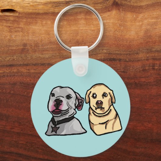 Süße Meme-Hunde Schlüsselanhänger (Vorderseite)