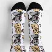 Süße Meme-Hunde Socken (Oben)