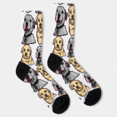 Süße Meme-Hunde Socken (Rechts)