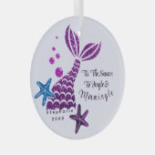Süsse Mermaid Weihnachtsschmuck (Vorderseite Rechts)