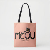 Süße Miau Katzenmutter Minimalistin Tasche (Vorderseite)