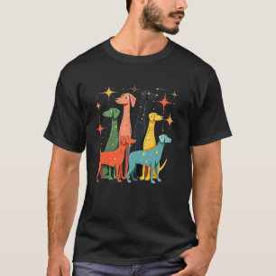 Süße Mid Century Modern Look Hunde 50er 60er Stil T-Shirt
