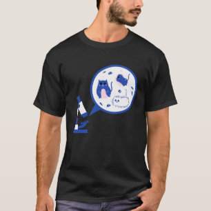Süße Mikrobiologie-Katze Bakterien Wissenschaftsla T-Shirt