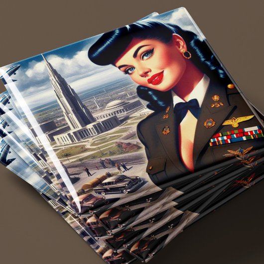 Süße militärische Pin-up Magnet