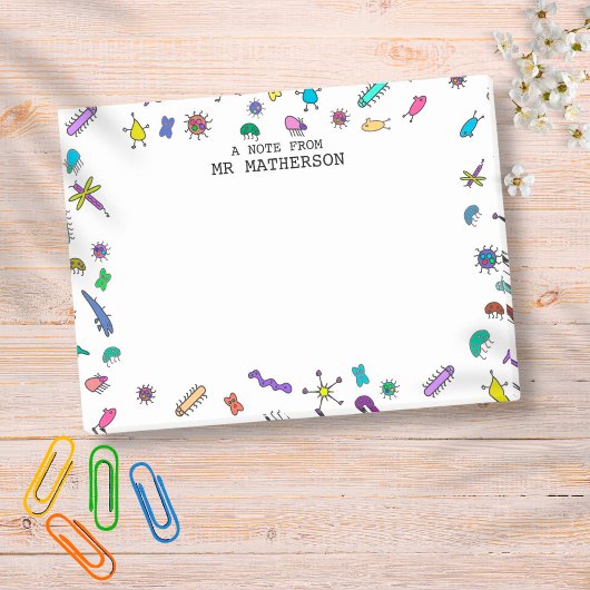 Süße Mini-Insekten und Mini-Tiere Post-it Klebezettel