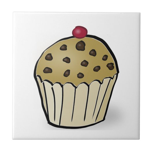Süße Mini-Muffins Fliese (Vorderseite)