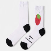 Süße Minimal-Himbeer-Socken Socken (Linkes Detail)