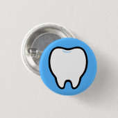 Süße minimale Zahnillustration Button (Vorne & Hinten)