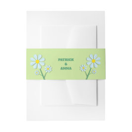 Süße minimalistische Frühlingsgänseblümchen-Blumen Einladungsbanderole