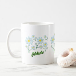 Süße minimalistische Frühlingsgänseblümchen-Blumen Kaffeetasse