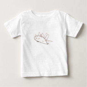 Süße minimalistische Igel-Skizze für Kinder Baby T-shirt